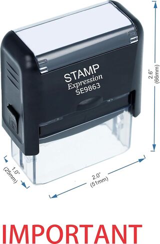 StampExpression - طابع مطاطي مهم للمكتب - الحبر الأحمر (A -5537) in Saudi Arabia