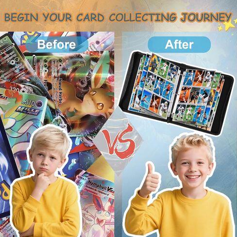 Football Card Binder 9 Pocket, Holds 900 Cards with 50 Removable Double-Sided Sleeves, Portable Card Collection Trading Card Album for TCG, MTG, Sports Cards in Saudi Arabia