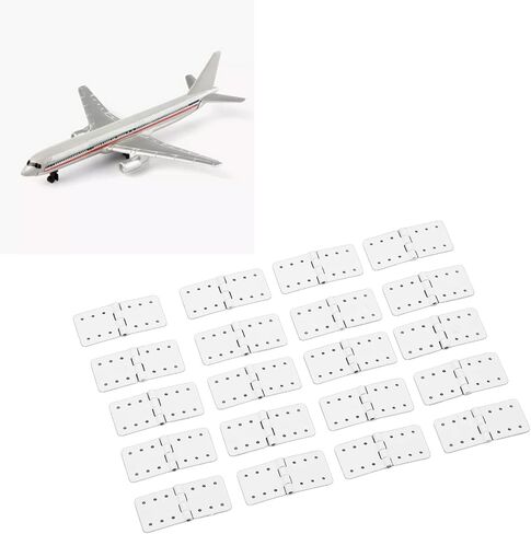 RC Aircraft Hinges, 40PCS Plastic Hinges, Model Airplane Wing Parts, Durable and Lightweight for RC Plane DIY Repairs and Upgrade Projects in Saudi Arabia