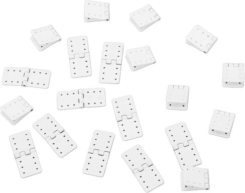 RC Aircraft Hinges, 40PCS Plastic Hinges, Model Airplane Wing Parts, Durable and Lightweight for RC Plane DIY Repairs and Upgrade Projects in Saudi Arabia