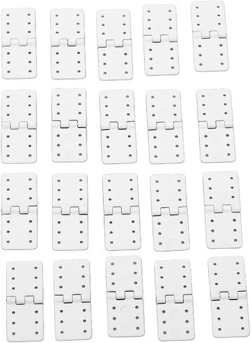 RC Aircraft Hinges, 40PCS Plastic Hinges, Model Airplane Wing Parts, Durable and Lightweight for RC Plane DIY Repairs and Upgrade Projects in Saudi Arabia