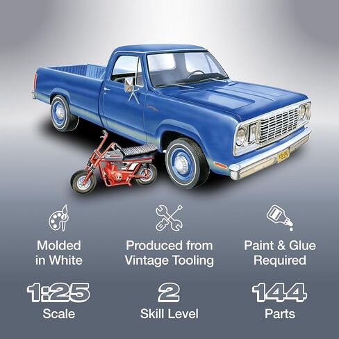 MPC 1978 Dodge D100 مخصص التقاط 1:25 مجموعة طراز المقياس in Saudi Arabia