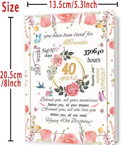 Funny 20th Birthday Card Gift for Girls, Happy 20th Birthday Decorations for Women Her, Best Gifts for 20 Year Old Granddaughter in Kuwait