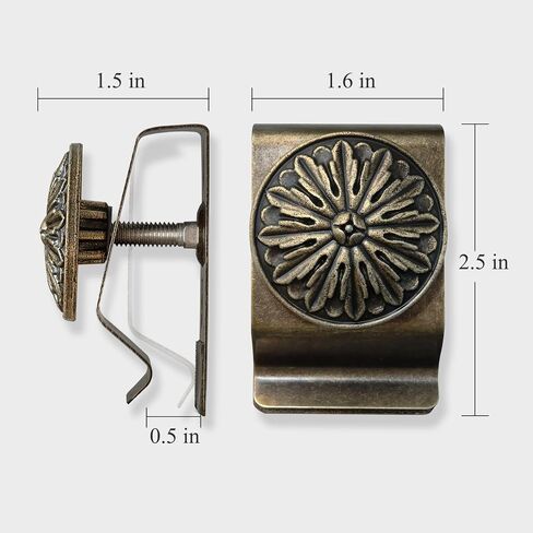Tapestry Wall Hanging Clamps 4PCS 1.6x2.5" Quilt Hangers Metal Wall Clips for Blanket Rug and Carpet Display (SILVER) in Saudi Arabia