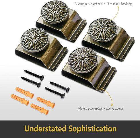 Tapestry Wall Hanging Clamps 4PCS 1.6x2.5" Quilt Hangers Metal Wall Clips for Blanket Rug and Carpet Display (SILVER) in Saudi Arabia