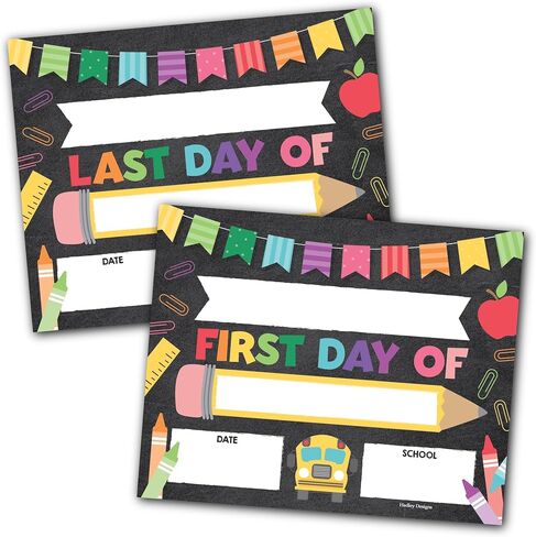 10 Cardstock Boho Back to School Signs for Kids First Day of School Board Girl - School Board for Kids Back to School Signs First and Last Day of School Board, Back to School Chalkboard Sign… in Saudi Arabia