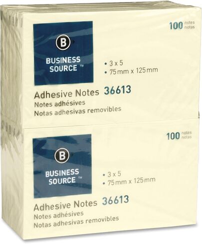 Business Source Yellow Repositionable Adhesive Notes in Saudi Arabia