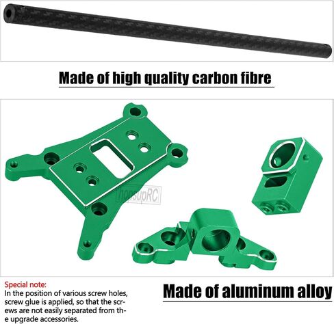 RC Carbon Fiber & Aluminium #6730 chassis brace kit properves part for 1/10 slash 4x4 lgg (VXL) ، Rustler 4WD (VXL) Heavy Duty Chassis Brace Hops Up.Navy Blue in Saudi Arabia