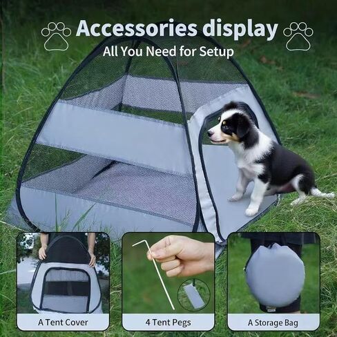 Outdoor Portable pet cat cage cat House, Dual use Indoor and Outdoor, Equipped with Easy to Carry Storage Bags, Suitable for Cats and Small Animals in Kuwait