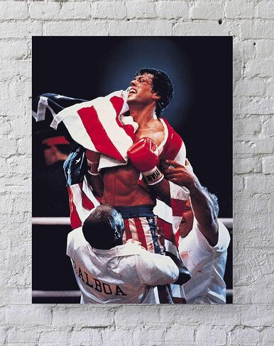 Meimeiz Rocky 4 ملصق فيلم القياسي | 18 بوصة بمقدار 24 بوصة | ملصقات صخرية ملصقات الجدار طباعة in Saudi Arabia