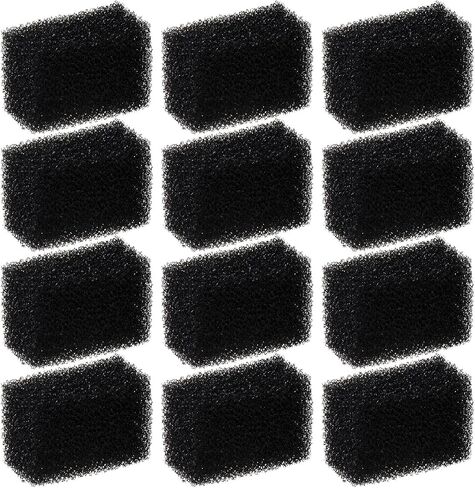 12 Pack Cat Fountain Filters Sponge Replacement Pet Fountain Pre-Filter Square Foam Sponges for 84oz/2.5L Cat Water Fountains in Saudi Arabia