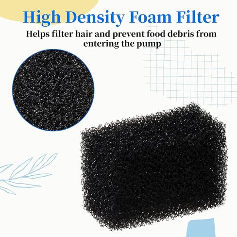 12 Pack Cat Fountain Filters Sponge Replacement Pet Fountain Pre-Filter Square Foam Sponges for 84oz/2.5L Cat Water Fountains in Saudi Arabia