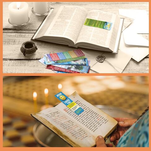 100 PCS Bible Salvation Landmarks Bulk Gospel Tract Card for Evangelism with 20 Designs 6 × 2 بوصة صلاة الإشارات الإشارات المسيحية بشكل كبير للنساء للرجال الكنيسة واللوازم المكتبية محبي الكتاب in Kuwait
