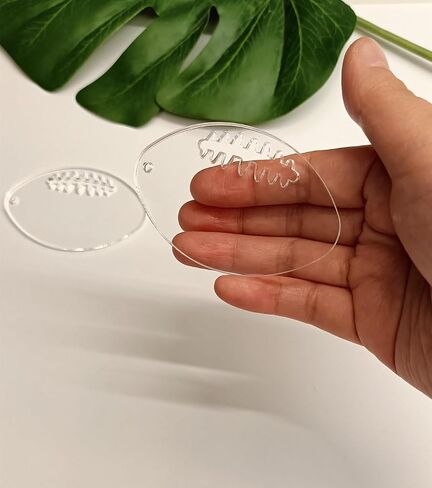 Set of 12 American Football Acrylic Blanks,Football Keychain Craft Blank,Unfinished Blank for Keychains and Badge Reels (3'') in Saudi Arabia