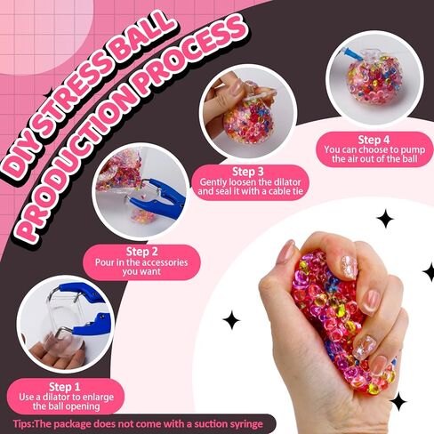 12 PCS robs ball make kit ، diy regb ball kit kit kit kit kit kit kit kit ، diy squishy jot stets - candy wink in Kuwait