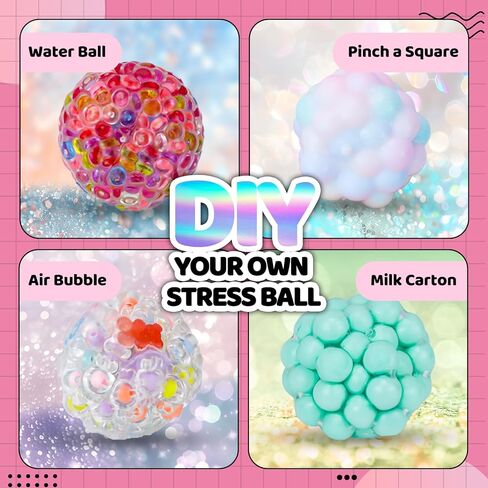 12 PCS robs ball make kit ، diy regb ball kit kit kit kit kit kit kit kit ، diy squishy jot stets - candy wink in Kuwait
