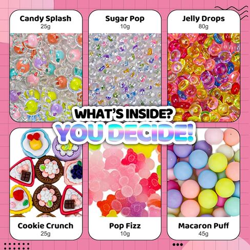 12 PCS robs ball make kit ، diy regb ball kit kit kit kit kit kit kit kit ، diy squishy jot stets - candy wink in Kuwait