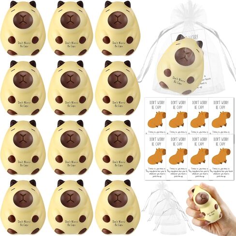 10 مجموعة كرات الإجهاد Capybara Squeeze ألعاب مضحكة كابيبارا الإغاثة كرات الضغط الملهمة الموظف الهدايا هدايا لمكتب حفلة عيد الميلاد عيد الميلاد in Kuwait