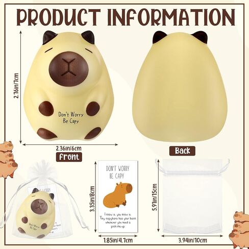 10 مجموعة كرات الإجهاد Capybara Squeeze ألعاب مضحكة كابيبارا الإغاثة كرات الضغط الملهمة الموظف الهدايا هدايا لمكتب حفلة عيد الميلاد عيد الميلاد in Kuwait