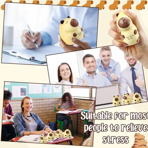 10 مجموعة كرات الإجهاد Capybara Squeeze ألعاب مضحكة كابيبارا الإغاثة كرات الضغط الملهمة الموظف الهدايا هدايا لمكتب حفلة عيد الميلاد عيد الميلاد in Kuwait