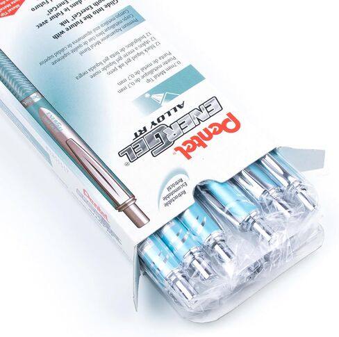 Pentel 0.7 مم طرف Energel Sterling الحبر الأسود - الوردي (حزمة 12) in Saudi Arabia