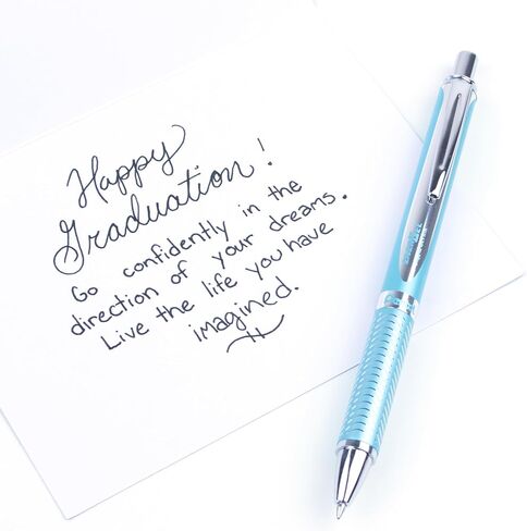 Pentel 0.7 مم طرف Energel Sterling الحبر الأسود - الوردي (حزمة 12) in Saudi Arabia