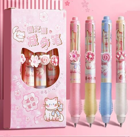 Rollerball Press Pens,Mystical Zodiac & Tarot Black Ink Click Pens,0.5mm Soft Grip Stress-Relief for Students,School Supplies (4 Enchanting Designs) (Retro-Tarot) in Saudi Arabia