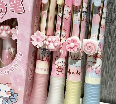 Rollerball Press Pens,Mystical Zodiac & Tarot Black Ink Click Pens,0.5mm Soft Grip Stress-Relief for Students,School Supplies (4 Enchanting Designs) (Retro-Tarot) in Saudi Arabia