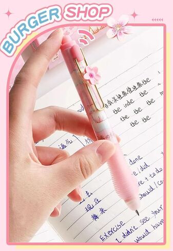 Rollerball Press Pens,Mystical Zodiac & Tarot Black Ink Click Pens,0.5mm Soft Grip Stress-Relief for Students,School Supplies (4 Enchanting Designs) (Retro-Tarot) in Saudi Arabia