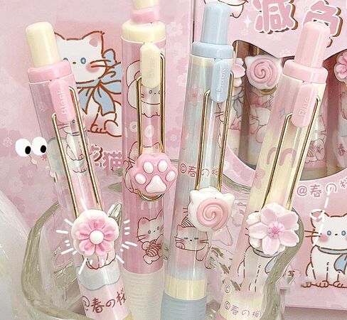 Rollerball Press Pens,Mystical Zodiac & Tarot Black Ink Click Pens,0.5mm Soft Grip Stress-Relief for Students,School Supplies (4 Enchanting Designs) (Retro-Tarot) in Saudi Arabia