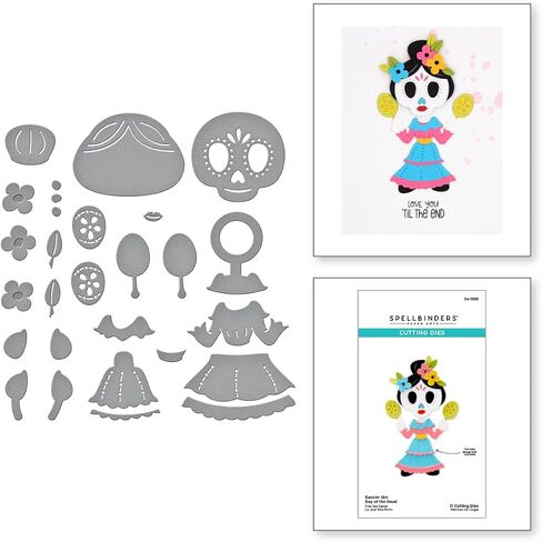 Spellbinders Dancin' Day of The Dead Girl Etched Dies, Metal in Saudi Arabia