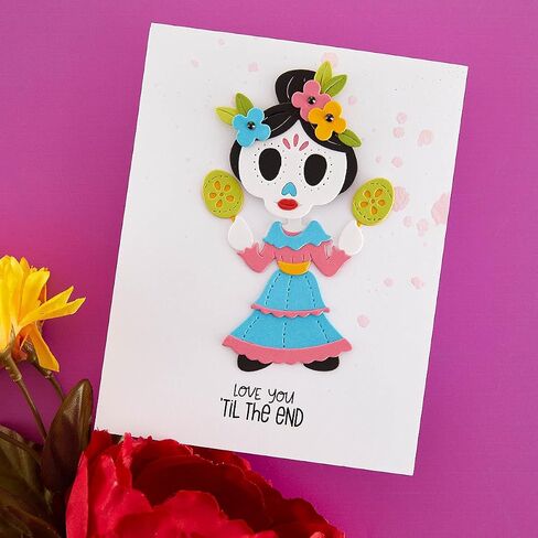 Spellbinders Dancin' Day of The Dead Girl Etched Dies, Metal in Saudi Arabia