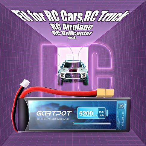 3S Lipo Battery 5200mah 11.1V 60C LiPo RC Battery Soft Case Pack with XT60 Plug for RC Evader BX Car RC Truck Truggy RC Hobby 2PACK in Saudi Arabia