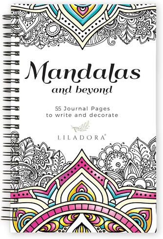 Liladora تعتز الحياة - كتاب تلوين الكبار للنساء. 55 صفحة ، مع الزهور ، نمط ماندالا وأكثر من ذلك للكتابة والتلوين كتب للبالغين الاسترخاء. هدايا تخفيف الإجهاد in Saudi Arabia