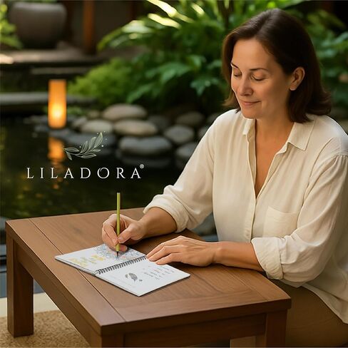 Liladora تعتز الحياة - كتاب تلوين الكبار للنساء. 55 صفحة ، مع الزهور ، نمط ماندالا وأكثر من ذلك للكتابة والتلوين كتب للبالغين الاسترخاء. هدايا تخفيف الإجهاد in Saudi Arabia