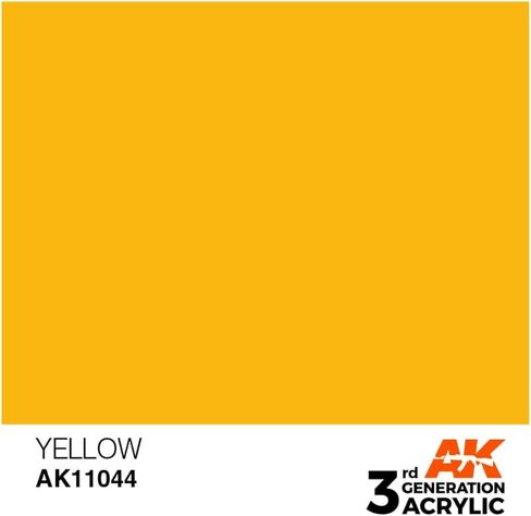 AK Interactive 3rd Gen Acrylic Yellow 17ml in Saudi Arabia