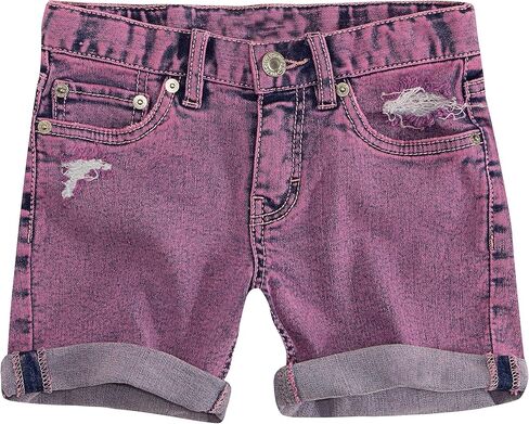 Levi's Girls' Big Denim Midi Shorts, Sachet Pink, 14 in Saudi Arabia