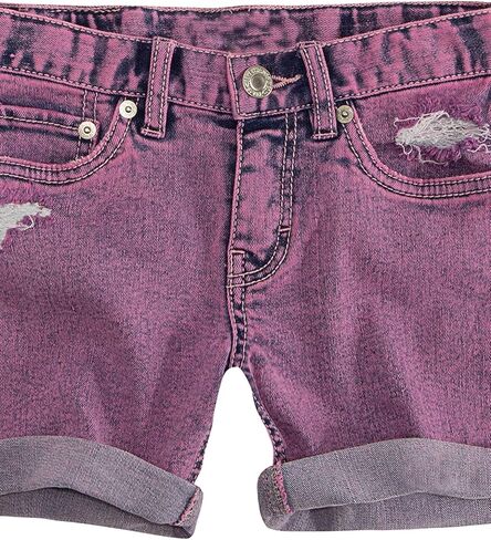Levi's Girls' Big Denim Midi Shorts, Sachet Pink, 14 in Saudi Arabia