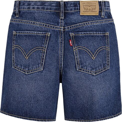 Levi's Girls' Big Denim Midi Shorts, Sachet Pink, 14 in Saudi Arabia