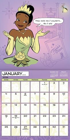 Disney Princess Calendar 2026 - Deluxe 2026 Princesses Wall Calendar Bunddle مع أكثر من 100 ملصق تذكير يضم أرييل ، بيل ، سندريلا ، المزيد (هدايا ديزني الكلاسيكية ، اللوازم المكتبية) in Kuwait