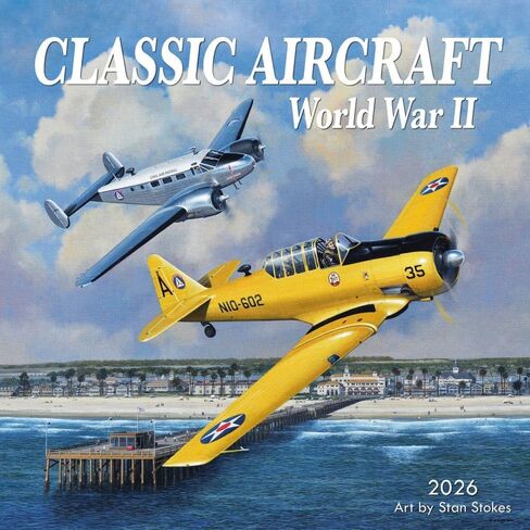 Aircraft Classic 2026 Wall Calendar, 12'' X 12'', 16-Month Calendar with Stapled Binding in Saudi Arabia