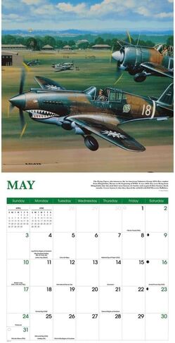 Aircraft Classic 2026 Wall Calendar, 12'' X 12'', 16-Month Calendar with Stapled Binding in Saudi Arabia
