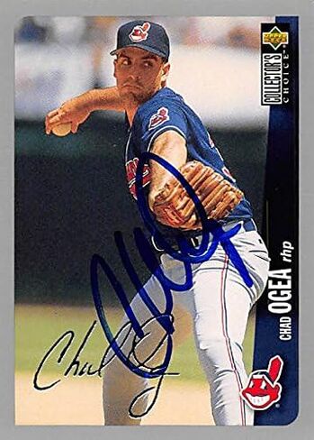 Sports Memorabilia Autograph Warehouse 388424 Chad Ogea Autographed Baseball Card - 1996 Upper Deck-524 in Saudi Arabia