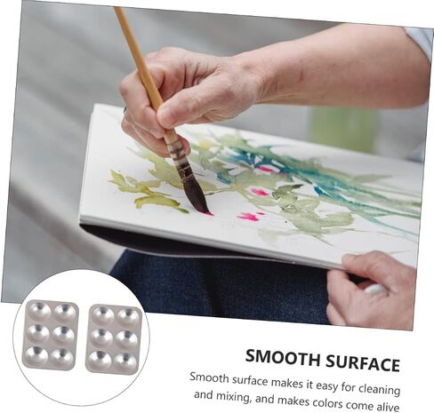 2pcs Mixing Plate Pigment Tray Multi Painting Mixing Board Art Accessory in Saudi Arabia