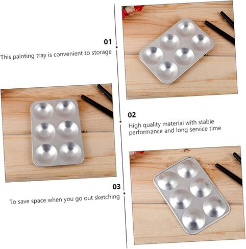 2pcs Mixing Plate Pigment Tray Multi Painting Mixing Board Art Accessory in Saudi Arabia