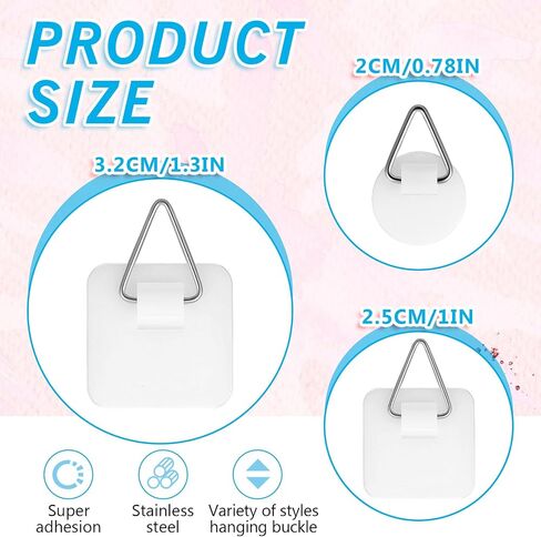 Wall Plate Hanger Display Holder Invisible Vertical Plate Holder Picture Adhesive Hooks Hanging Sticky Hanger for Home Kitchen Decorative Plastic Plates Photo Frame Wall Art (30) in Saudi Arabia