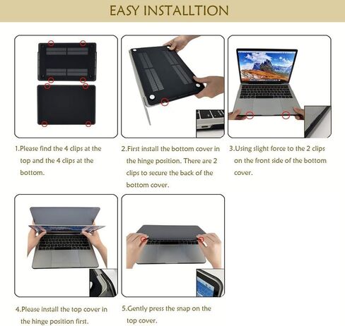 MINGDAO Compatible with MacBook Air 13 inch Retina Display with Touch ID, Hard Protective Shell with Keyboard Cover (M1 A2337 A2179 A1932, 2018 2019 2020 Release) - Highland Cow - MC8084 in Kuwait