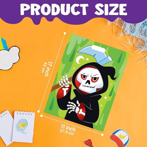 JOYIN 72 Pcs Halloween Candy Bags, Trick or Treating Goodie Bags in 6 Character Themed Designs for Kids Halloween Party Favor, Plastic Snacks Stuffers Bag for Party Supplies in Saudi Arabia