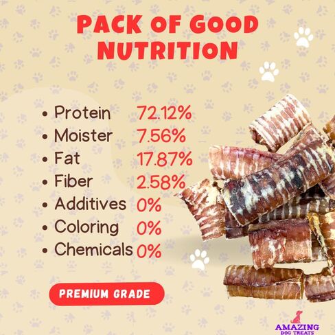 علاجات كلب مذهلة - 3-4 بوصة حلقات القصبة الهوائية (25 PCS/PCK) - مضغ الكلب premium - رائع للكلاب الحجم الصغير - مصدر ممتاز للجلوكوزامين و chondroitin - رائع لجميع السلالات in Kuwait