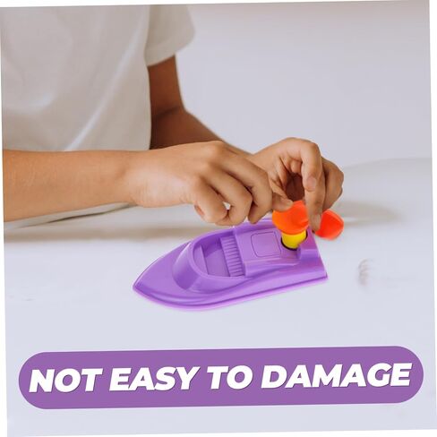 Kisangel 4pcs البلاستيك بالون قارب Rackloy ، حمام السباحة مدفوعون باثات القوارب ألعاب التجربة التعليمية DIY ، بلون عشوائي in Saudi Arabia